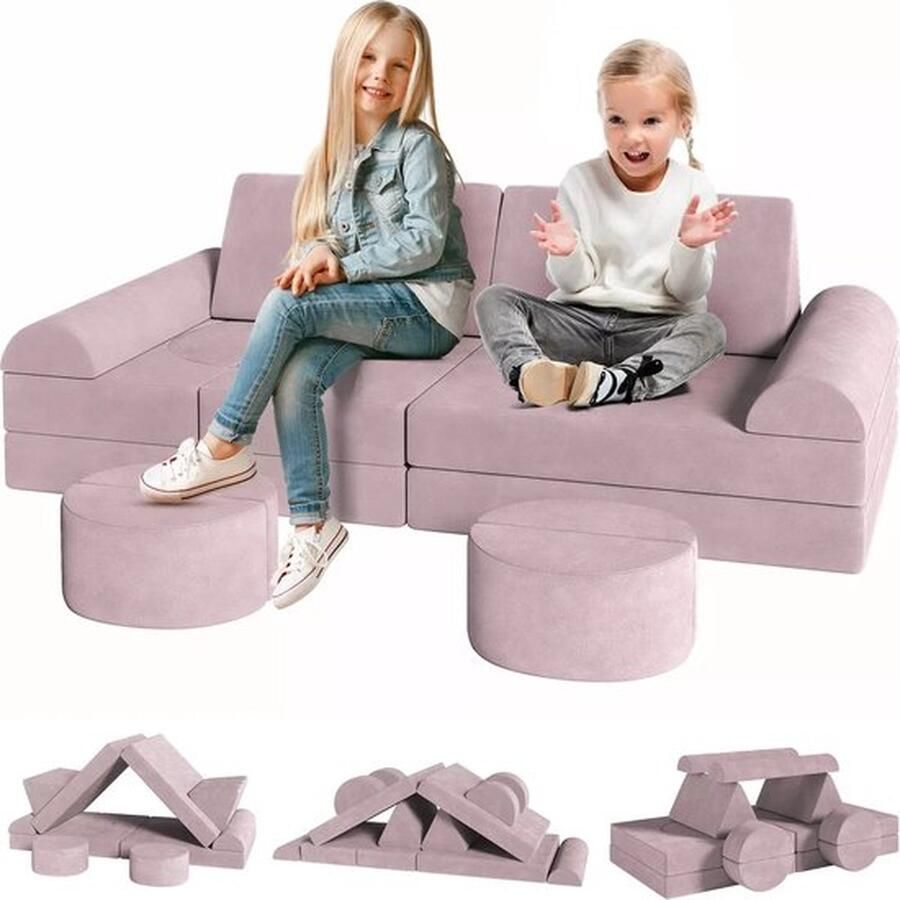 Mrs. Jones Kinder Speelbank speelbank kinderkamer kinderspeelbank modulaire speelbank voor kinderen Orginele Play Sofa Speelblokken Speelbank Schuim Vloerkussens