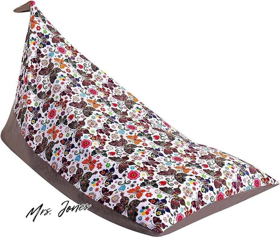 Mrs. Jones Knuffeldier opslag zitzak stoel met rits speelgoed opbergtas organizer zachte fluwelen stoel voor kinderen extra groot 200L alleen dekking (B)