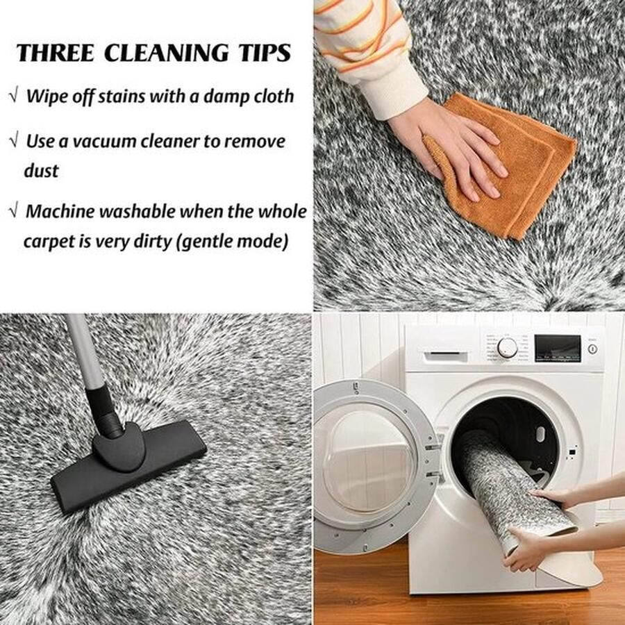 Mrs. Jones Koeienhuid tapijt Vloerkleed Dierenhuid Vintage Koeienhuid Dierenvacht kleedje Imitatie huid Western stijl Faux huid 158x190 cm- Bruin wit