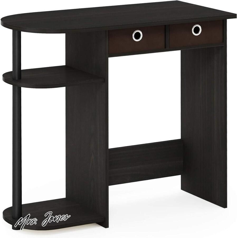 Mrs. Jones Laptop Notebook Computertafel Tafel Espresso Zwart Bruin Furinno Go Green Home