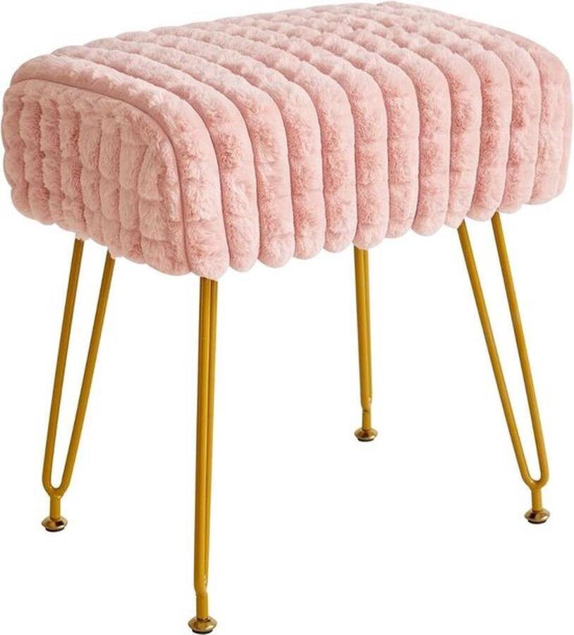 Mrs. Jones Make up Stoel Kaptafel Kruk Visagie Roze