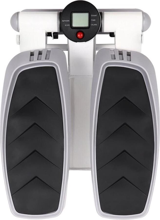 Mrs. Jones Mini Stepper Draagbare Oefenstapmachine LED Scherm 38° Inclinatie Max. 150kg Grijs