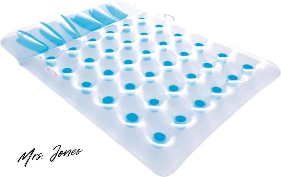 Mrs. Jones Opblaasbaar matras 193 x 142 cm Dubbel plezier-Comfortabel slaapgenot