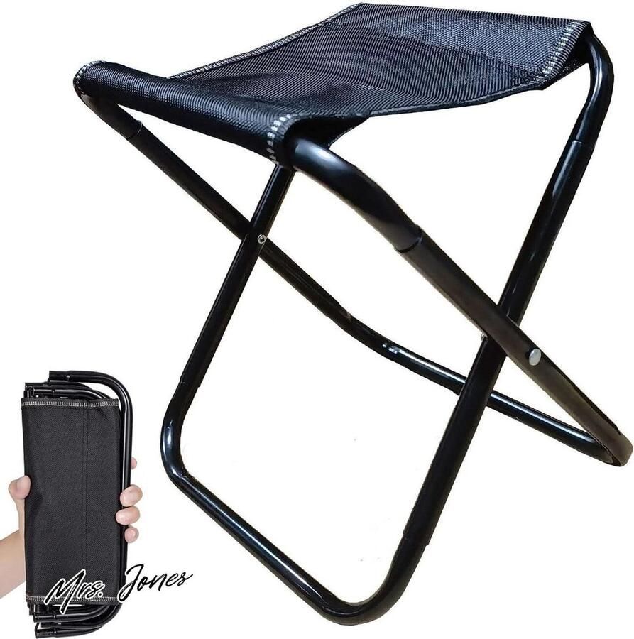 Mrs. Jones Opvouwbare kruk Draagbare Seat Camping Verstelbare Outdoor Festival Stoel Pocket-reizen en Kamperen