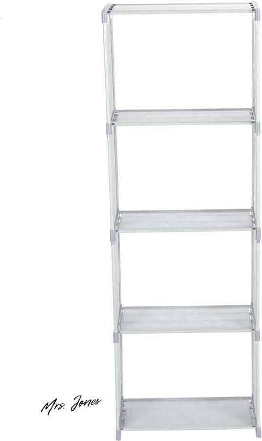 Mrs. Jones Organizer Opbergplank Boekenkast Slaapkamer Huis Woonkamer Grijs Grepen Weinig Opbergruimte Langwerpige Boekenrek