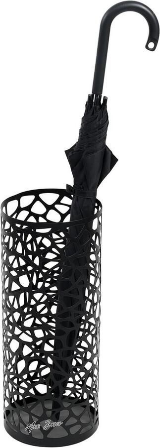 Mrs. Jones Paraplubak Nest rond zwart met extra opbergruimte