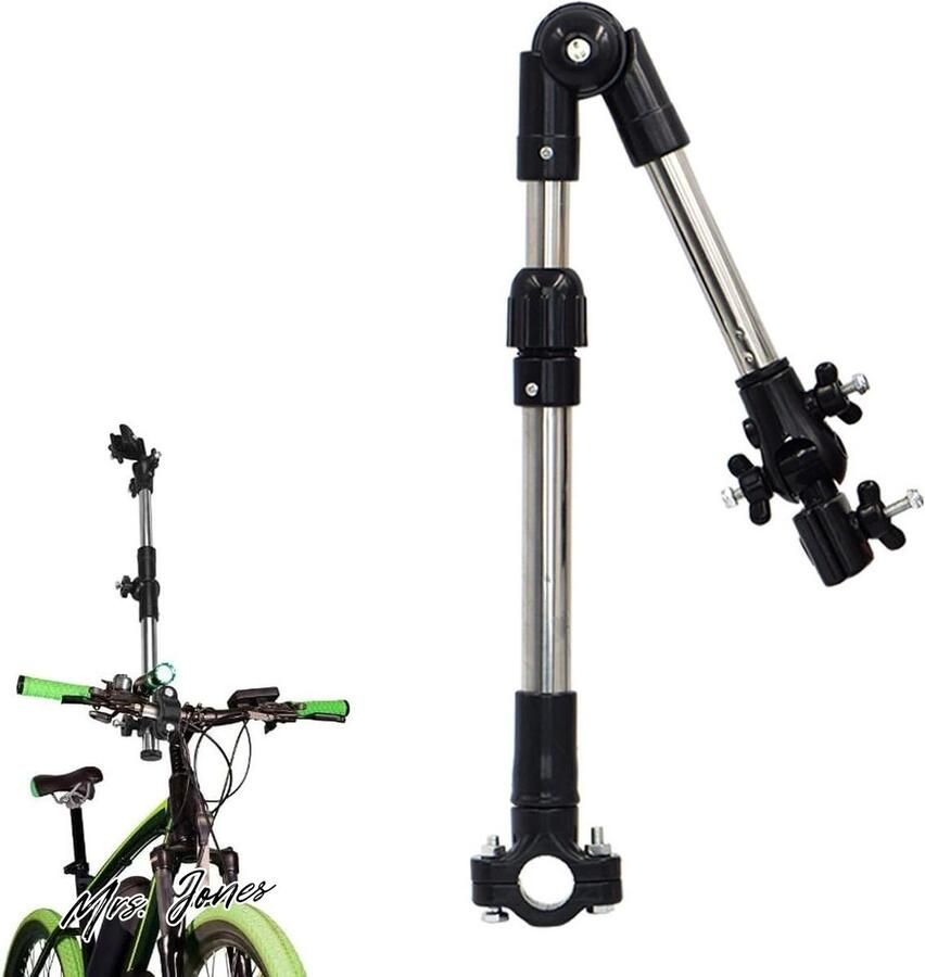 Mrs. Jones Parapluhouder voor kinderwagen verstelbaar roestvrij staal outdoor activiteiten etc