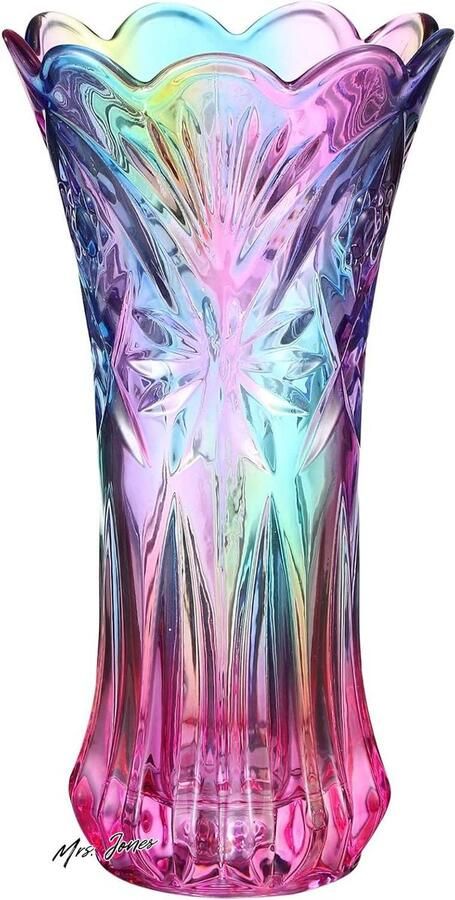 Mrs. Jones Premium Collection Kleurrijke vaas Regenboog Decoratief Phoenix Tail Shape Thuis bruiloft Eettafel
