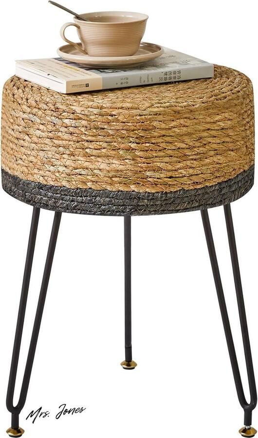 Mrs. Jones Premium Collection Voetenbank Zwart HBD029B