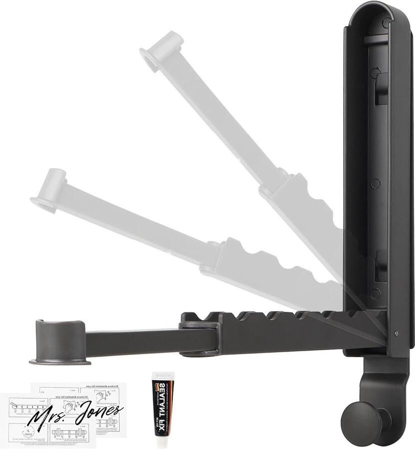 Mrs. Jones Premium Opvouwbaar Kledingrek Droger Balkon Uitschuifbare Wandplank Opvouwbaar Grijs