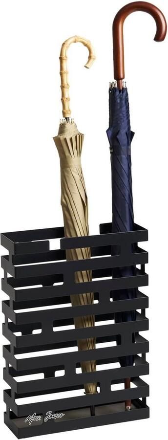 Mrs. Jones Rechthoekige Paraplubak Zwart Opslag voor Paraplu's