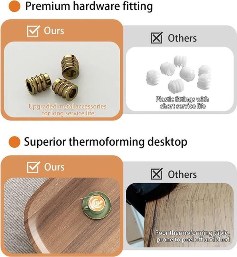 Mrs. Jones Salontafel Vierkant Koffietafel Massief Hout Zwart Stalen Frame Walnoot Set Van 2 55x54x45.5cm En 44x44x39.5cm