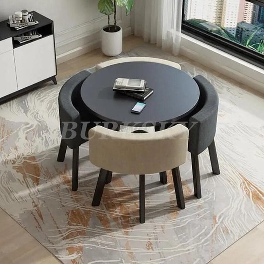 Mrs. Jones salontafen met luxe eetkamerstoelen Salontafel rond Tafel Salontafel Bijzettafel Luxe Eetkamerstoel Meubels Voor Woonkamer Huis Zithoek Vrijetijdstafel En Stoel Set. Voorlopig niet leverbaar !!!!!!!