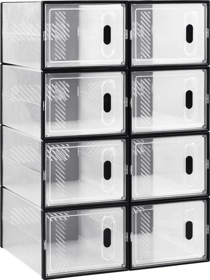 Mrs. Jones Schoenenkast wit Opvouwbare schoenenkast Stapelbare schoenen Schoenenopbergorganisator