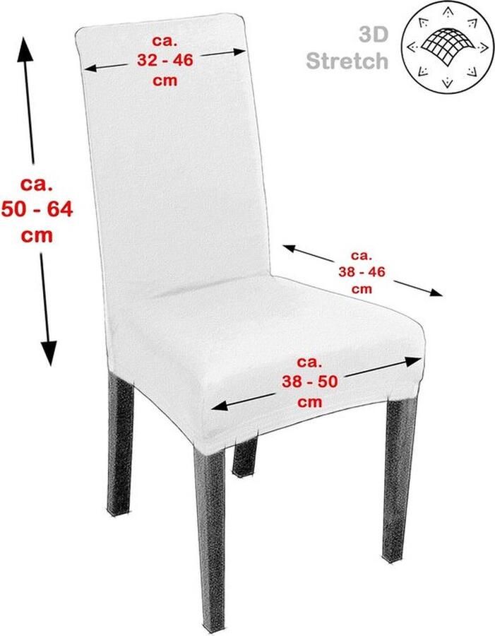 Mrs. Jones Set van 2 stoelhoezen elastische stretch hoezen bi-elastisch motief en kleur naar keuze (motief Maya kleur lichtgrijs)