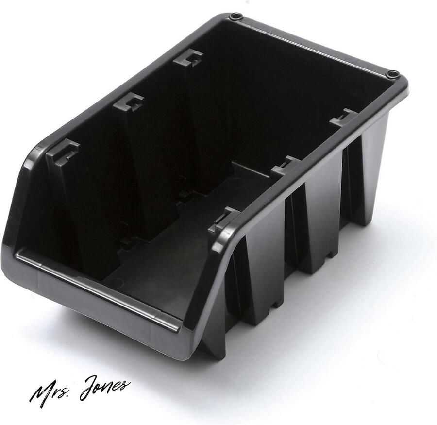 Mrs. Jones Stapelbox zwart voor magazijnrek wandrek met stapelboxen 1 stuks Ballot & Bain