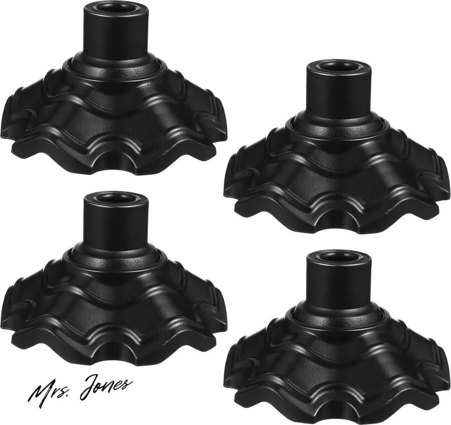 Mrs. Jones Stoelpootbeschermers 4 stuks campingstoel voetafdekkingen tuinmeubelen beenkappen stoelpoot vloerbeschermers voor terras binnenstoel tafel bed 15 mm