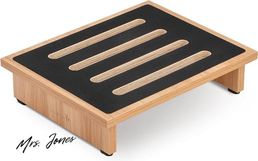 Mrs. Jones StrongTek Eenstapskruk antislip rubberen draagbaar houten stijgbuis drempels 450 lbs. Draagvermogen keuken badkamer nachtkastje volwassenen oppervlak Kinderen