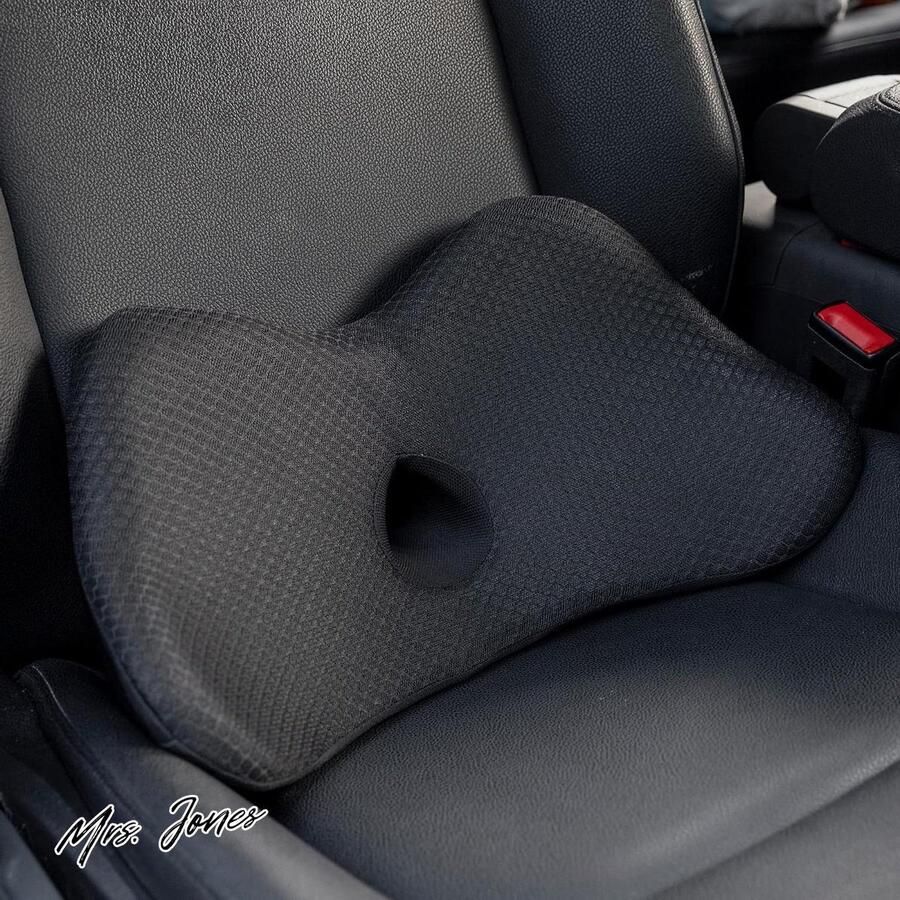 Mrs. Jones Traagschuim lendenkussen voor auto ergonomisch rugkussen orthopedisch zitkussen lendensteun autostoelen bureaustoel rolstoel