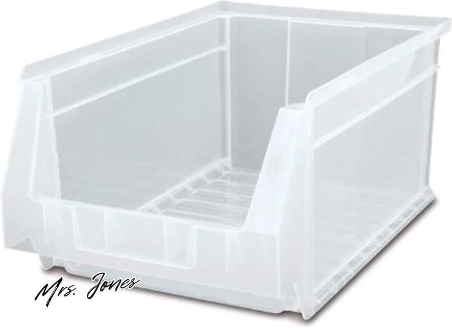 Mrs. Jones Transparante Stapelbare Lade Tayg 59 Lade Nr 59 met Handvat