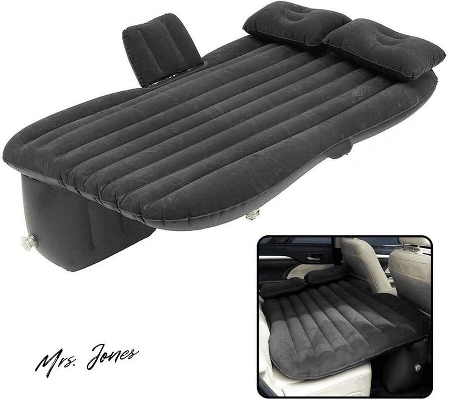 Mrs. Jones Universeel luchtbed voor achterbank auto's comfortabel reizen met extra slaapmogelijkheden
