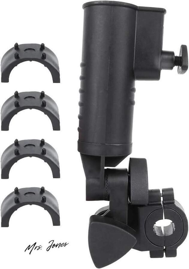 Mrs. Jones Universele luxe parapluhouder golftoebehoren oefenbenodigdheden handsfree golfduwkar Paraplubakhouder voor de golftrolley Voiture Parapluie Golf