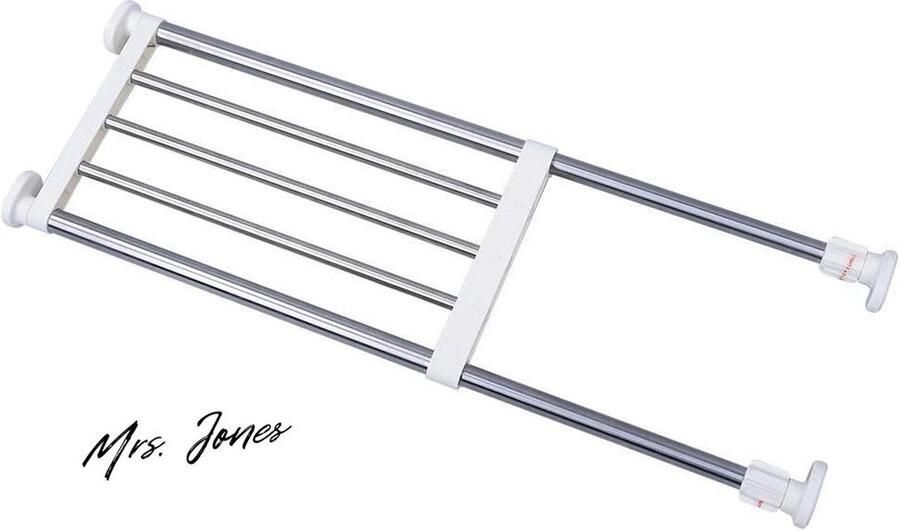 Mrs. Jones Verstelbare Opbergrek Telescopisch Kledingkast Divider voor Keuken Badkamer Slaapkamer