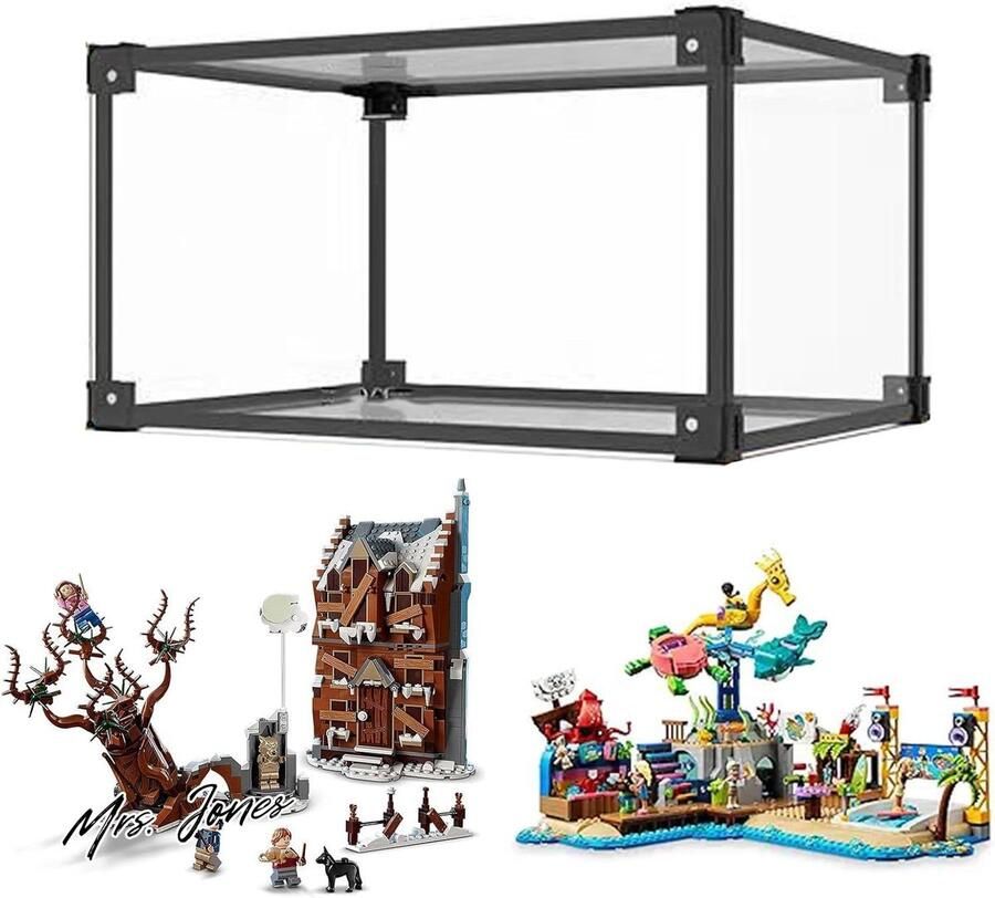 Mrs. Jones Vitrine voor Lego 76407 4173745 40 x 30 cm grote acryl doos transparant stofdicht bescherming voor actiefiguren modelcollectie