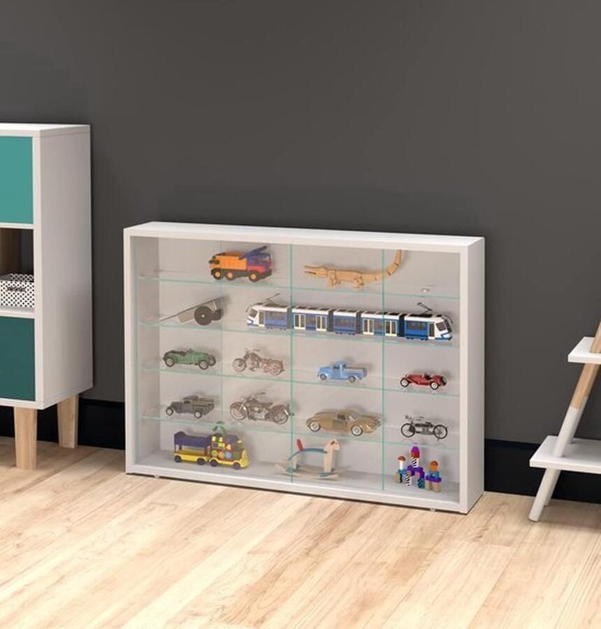 Mrs. Jones Vitrinekast met glas Verzamelkast Verzamel vintrinekast Vitrines Vitrine kasten