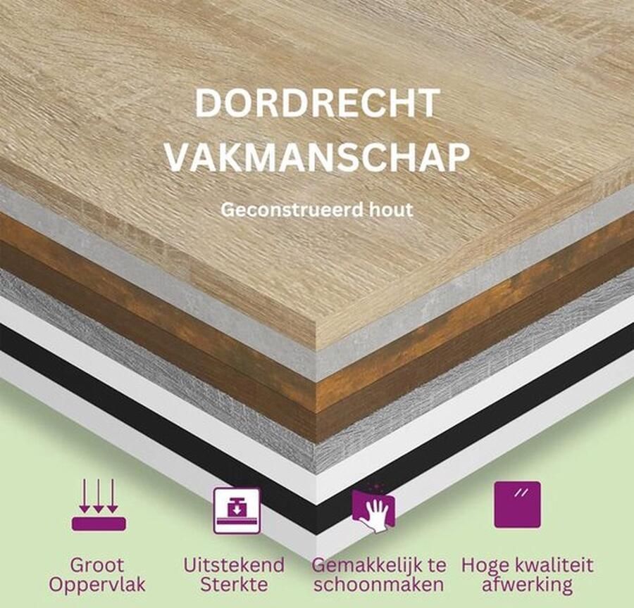 Mrs. Jones Vitrinekast met Glas Vitrinekasten Woonkamer 35x130x80cm Wit