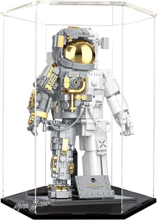 Mrs. Jones Vitrinekast van acryl voor verzamelobjecten transparante displaybox van acryl alternatieve glazen koffer voor displayfiguren poppenspeelgoed thuis opslag (11 x 98 x 134)