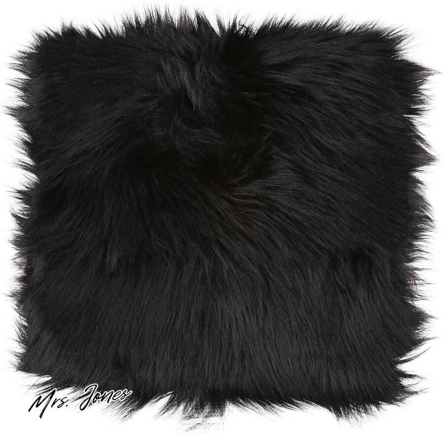 Mrs. Jones Vloerkleden van imitatiebont stoelbeschermers 30 cm vierkante mini-hoes pluizig kussen mat zacht pluizig tapijt bank voor woonkamer slaapkamer bank nagelkunst fotografie-achtergrond
