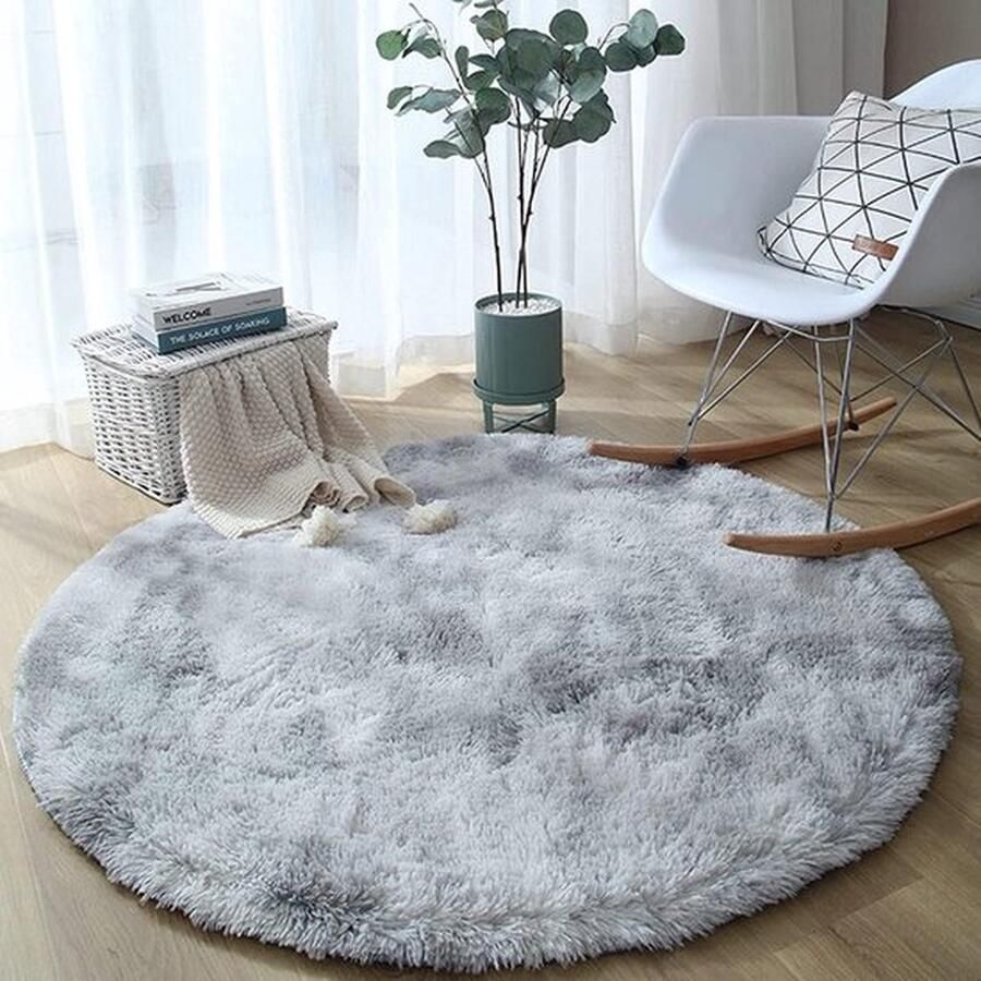 Mrs. Jones Vloerkleed 160cm Tapijt Zacht Pluizig Eenvoudig Te Reinigen Handgemaakt