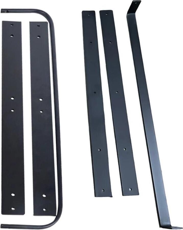 Mrs. Jones Wandplanken Industrieel Vintage Wand Gemonteerd Set van 3 Bruin 60 x 55 x 12