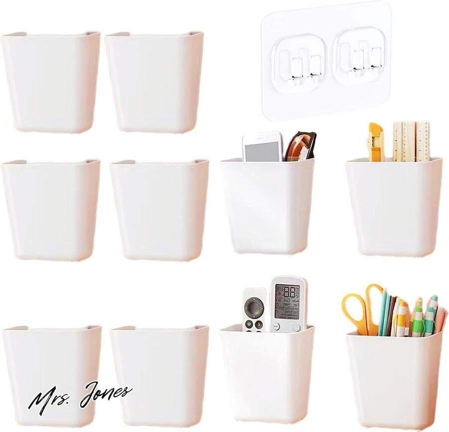 Mrs. Jones Wit Zelfklevende Wandgemonteerde Opbergdoos- KeukenkastdeurOpbergdoos BadkamerorganizerOpbergdoos voor kastSlaapkamerBadkamerKoelkast