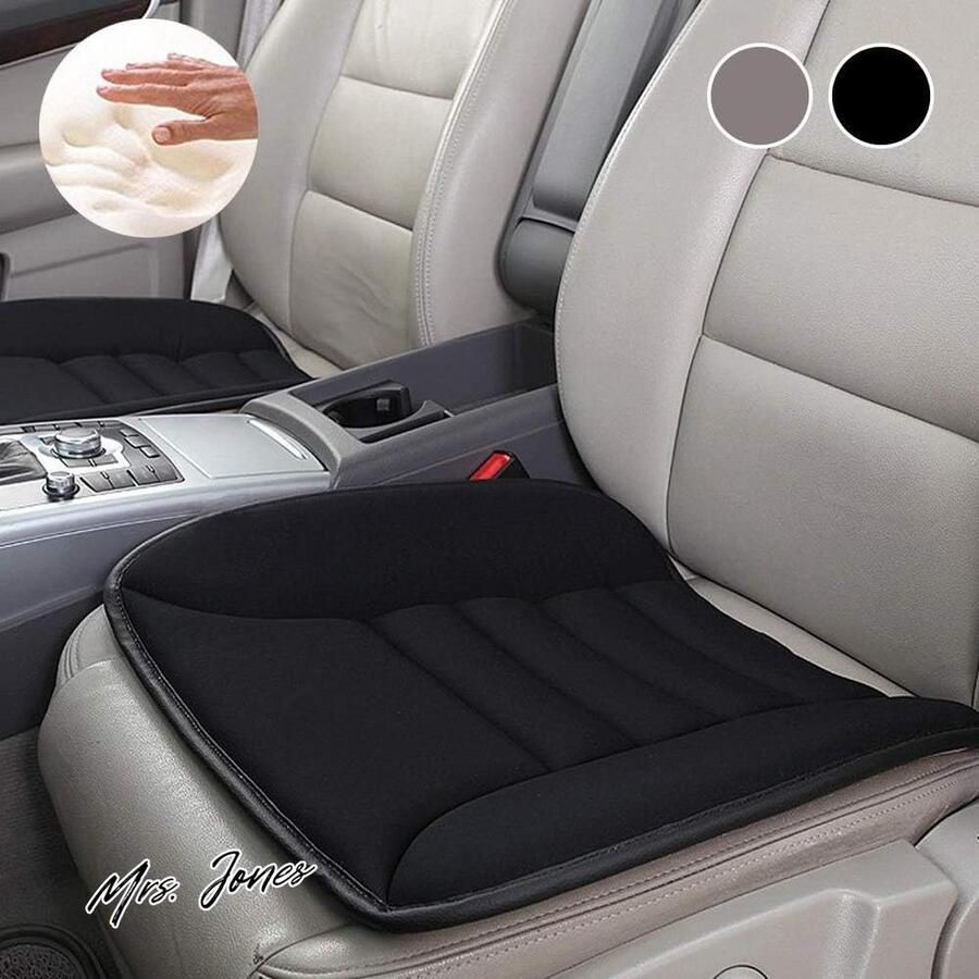 Mrs. Jones Zitkussen voor de auto orthopedisch zitkussen traagschuim stoelkussen comfort zitkussen voor heupen stuitbeen autostoelkussen geschikt voor autostoel bureaustoel en alle stoelen