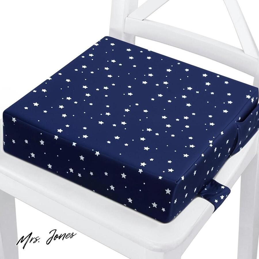 Mrs. Jones Zitverhoger kinderstoel 32x32x8 cm boostapak stoelverkleiner Marineblauw