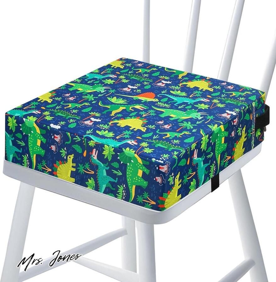 Mrs. Jones Zitverhoging voor kinderen stoel 32 x 32 x 85 cm wasbaar verstelbaar draagbaar boosterstoelen zitkussen