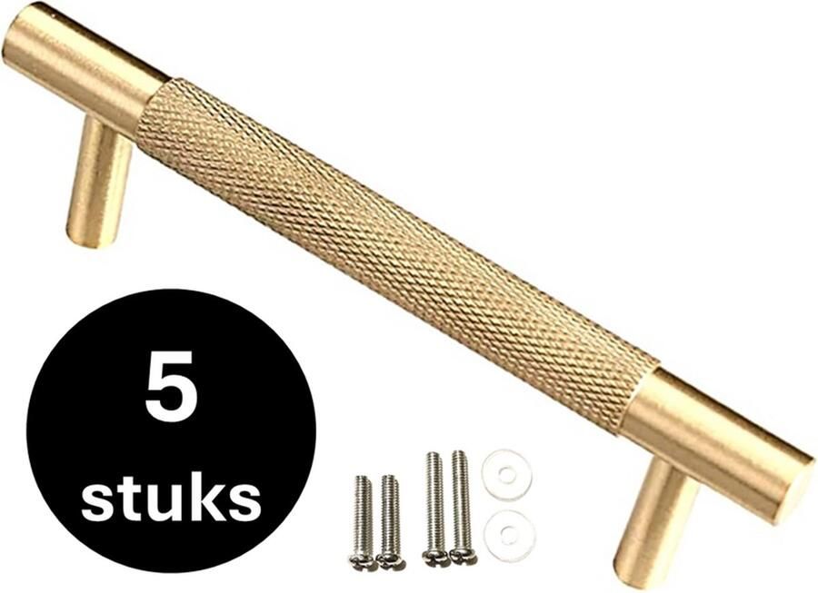 MSQDESIGN Handgreep Mat Goud Handgrepen Goud 128 mm 5 stuks Handgrepen kast Meubelgrepen Keukengreep Goud Kastgrepen Handgrepen keukenkastjes Meubelgreep Handgrepen voor deurtjes handgreep keuken Deurgreep ladegreep incl schroeven - Foto 2