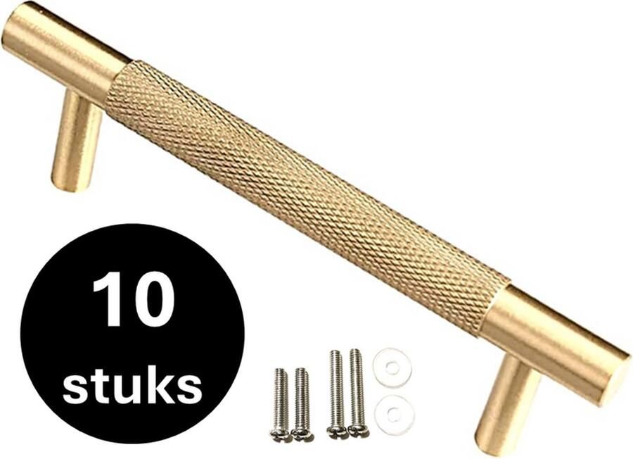MSQDESIGN Handgreep Mat Goud Handgrepen Goud 128 mm 10 stuks Handgrepen kast Meubelgrepen Keukengreep Goud Kastgrepen Handgrepen keukenkastjes Meubelgreep Handgrepen voor deurtjes handgreep keuken Deurgreep ladegreep incl schroeven - Foto 2