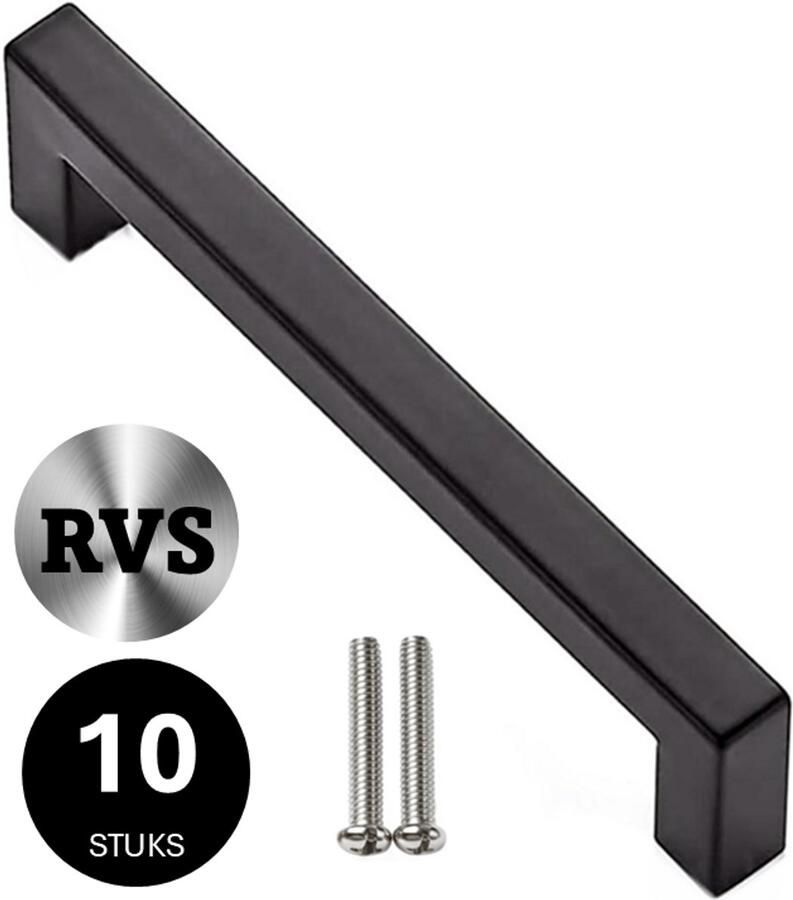 Gld handgreep zwart 128 mm Kastgreep zwart _2 stuks_ Meubelgreep zwart keukengreep zwart Kastgreppen zwart meubelgreeppen zwart Meubelgreep zwart handgrepen zwart keukengrepen zwart Meubelbeslag zwart deurgreep zwart Deurgreepjes zwart2 - Foto 3