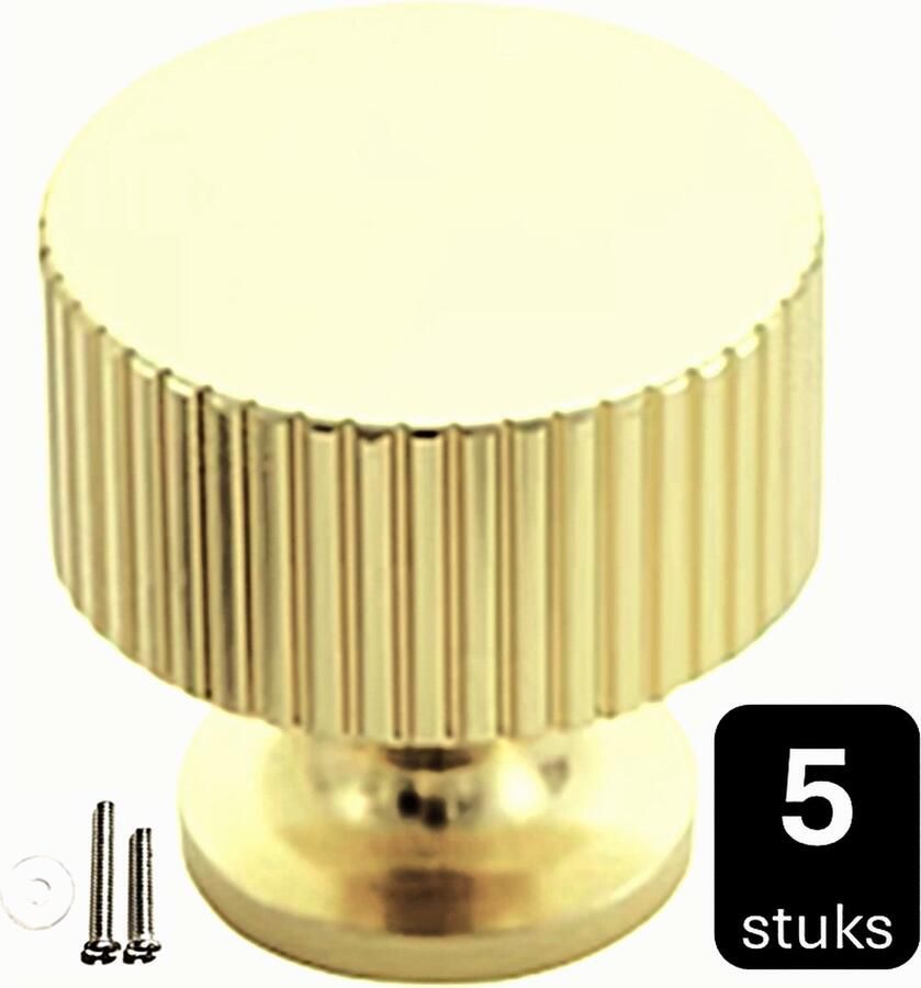 MSQDESIGN Kastknop Goud (Metaal) Kastknoppen Goud 5 stuks Deurknopjes Goud voor kast Deurknop Goud Deurknopjes Goud Handgreep Goud Meubelknop Goud Meubelknoppen Goud Deurknopjes Goud Deurknoppen Goud Ladeknoppen voor deurtjes - Foto 2