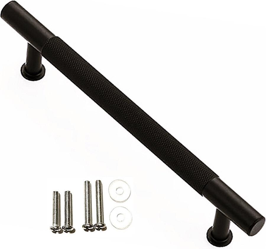 MSQDESIGN LUXE Handgrepen zwart Handgreep zwart 128 mm Handgrepen kast Meubelgrepen Keukengreep zwart Kastgrepen Handgrepen keukenkastjes Meubelgreep Handgrepen voor deurtjes handgreep keuken Deurgreep ladegreep incl schroeven-2000