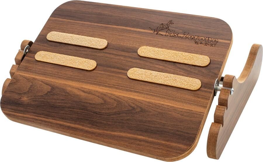 MSZERONE Voetensteun Voetenbankjes Ergonomisch Voetenbankje Bureau – Verstelbaar in 3 hoogtes Voetsteun Kantoor- Houten Voetenbankje voor Thuis & Kantoor – Verstelbaar Anti-Slip en Duurzaam Ontwerp Comfort - Foto 2