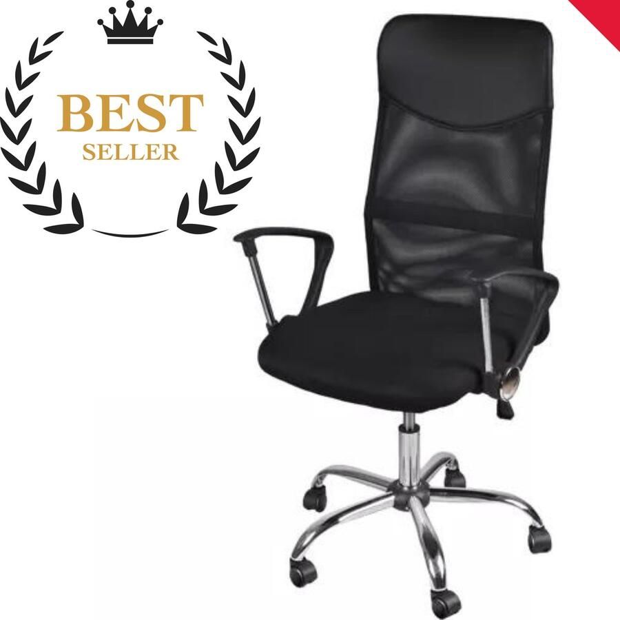 Mt Malatec Ergonomische Bureaustoel Zwart Bureaustoel Bureaustoelen Voor Volwassenen Bureaustoelen Office Chair Desk Chair Chaise de Bureau - Foto 2