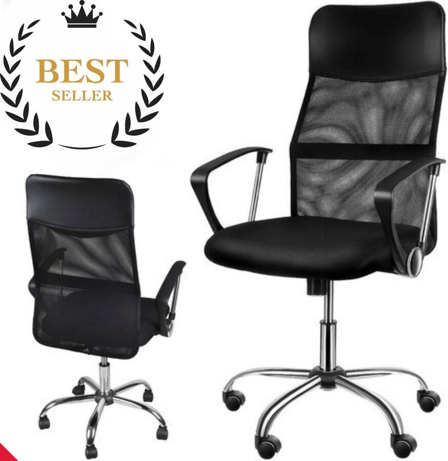 Mt Malatec Ergonomische Bureaustoel Zwart Bureaustoel Bureaustoelen Voor Volwassenen Bureaustoelen Office Chair Desk Chair Chaise de Bureau