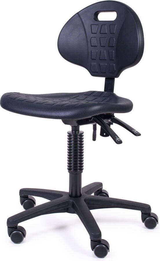 MTM STOELEN Werkstoel DONAR 160-N PUR zitting en rugleuning voor eenvoudig reinigen zithoogte 44 60 cm