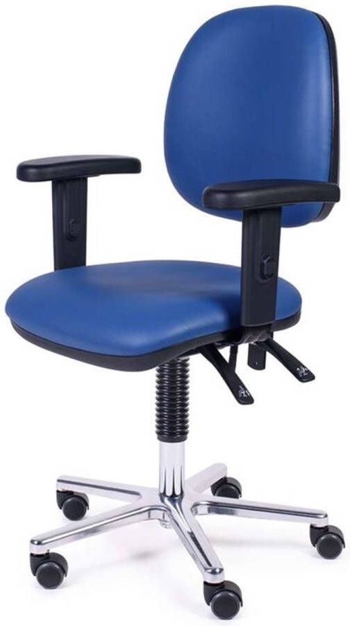 MTM JongHagen MTM blauwe verstelbare Stoel BJORT 160-AA zithoogte: 46 61 cm