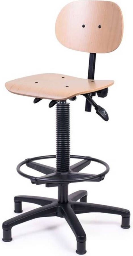 MTM JongHagen MTM houten verstelbare Stoel NJORD 260-N zithoogte: 54 80 cm