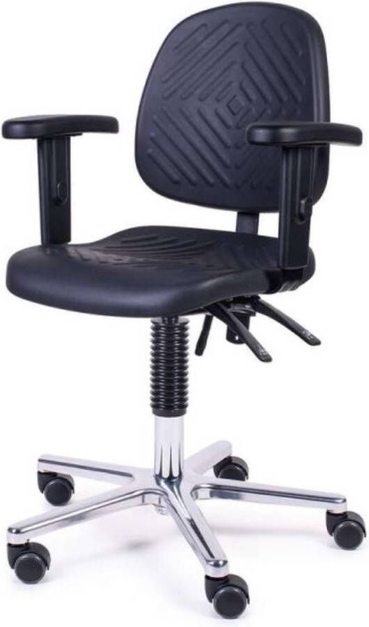 Jonghagen.nl MTM zwarte Stoel WODAN 160-AA zithoogte: 42 58 cm